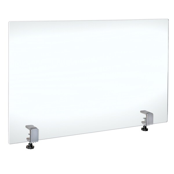 Azar Displays 30" x 40" Acrylic Plexiglass W/ Metal Counter Edge Clamp 179756-187 - main